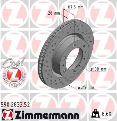 Brake Disc SPORT BRAKE DISC Z 590.2833.52