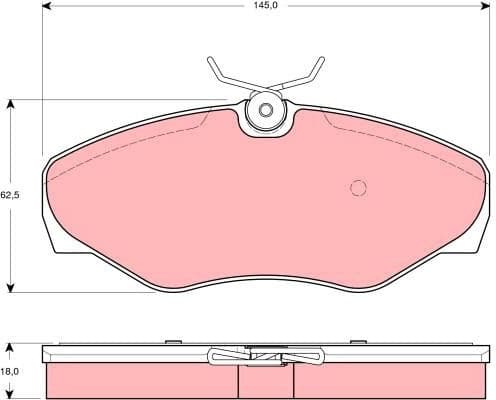 Brake Pad Set, disc brake GDB1466 - image 4