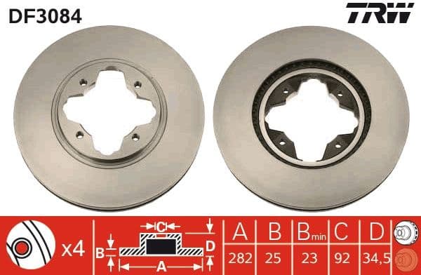 Brake Disc DF3084 - image 3