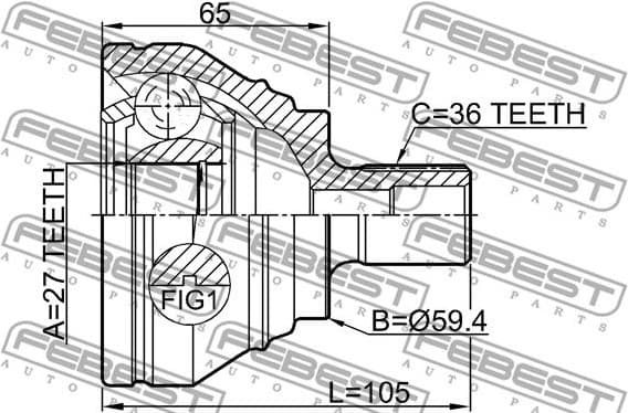 Joint Kit, drive shaft 2310-B6 - image 2