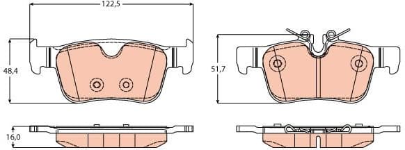 Brake Pad Set, disc brake GDB2168 - image 2