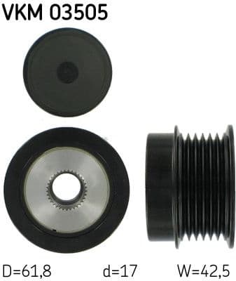 Freewheel clutch alternator SKF VKM03505 - image 2