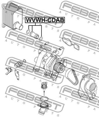 Radiator Hose VWWH-CDAB - image 2