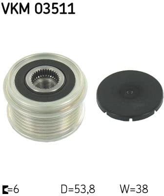 Alternator Freewheel Clutch VKM 03511 - image 2