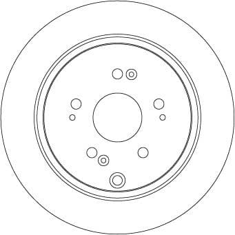 Brake discs kit rear, (2pcs), Top Quality DF7374 - image 2