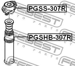 Protective Cap/Bellow, shock absorber PGSHB-307R - image 2