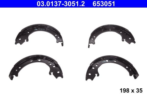 Brake Shoe Set, parking brake 03.0137-3051.2 - image 2