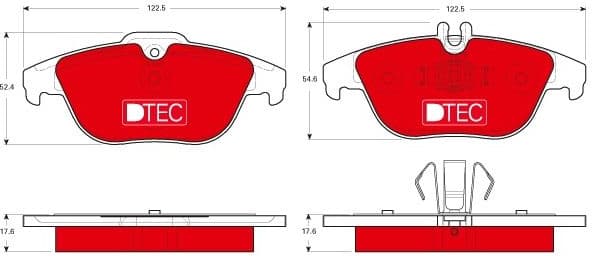 Brake Pad Set, disc brake DTEC COTEC GDB1738DTE - image 2