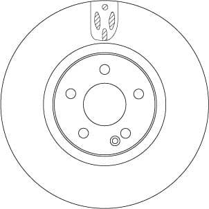 Brake Disc TRW SINGLE DF6744S - image 4
