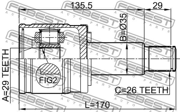 Joint Kit, drive shaft 0711-GVSQRH - image 2