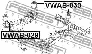 Bushing, axle beam VWAB-029 - image 2