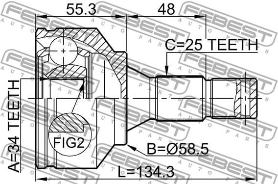Joint Kit, drive shaft 2510-30720 - image 2