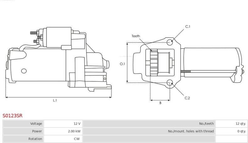 Starter Remanufactured AS S0123SR - image 5