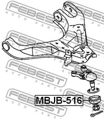 Bellow, ball joint MBJB-516 - image 2