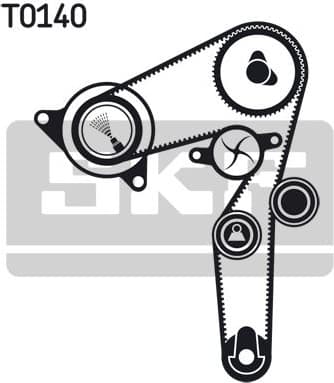 Timing belt kit VKMA02179 - image 2