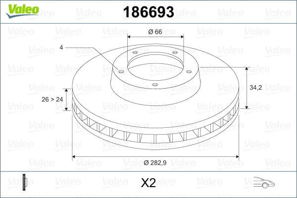 Brake Disc 186693