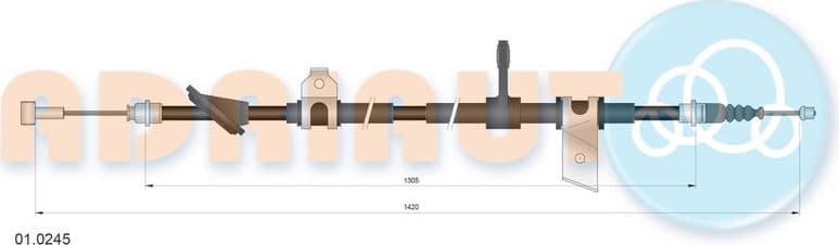 Cable handbrake 01.0245 - image 2
