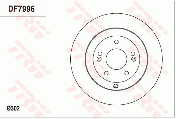 Brake discs kit rear, (2pcs), Top Quality DF7996 - image 3