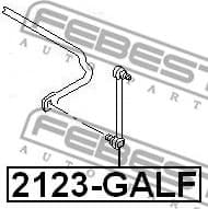Link/Coupling Rod, stabiliser bar 2123-GALF - image 2