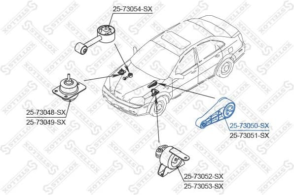 Mounting, engine 25-73050-SX - image 2