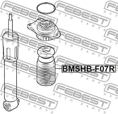 Protective Cap/Bellow, shock absorber BMSHB-F07R - image 2