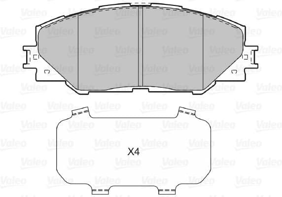 Brake Pad Set, disc brake 601037