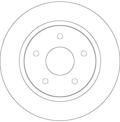 Brake discs kit rear, (2pcs), Top Quality DF6325 - image 3