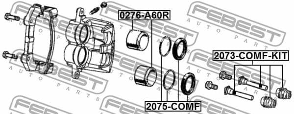 Repair Kit, brake caliper 2075-COMF - image 2