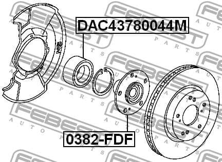 Wheel Bearing DAC43780044M - image 2