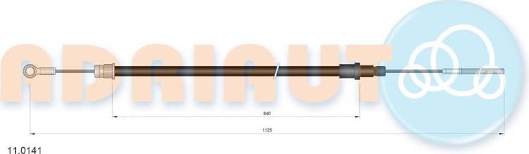 Cable Pull, clutch control 11.0141