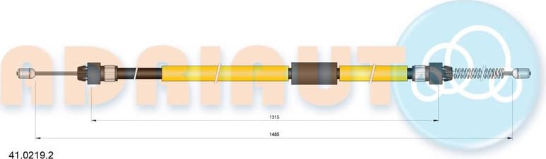 Cable Pull, parking brake 41.0219.2