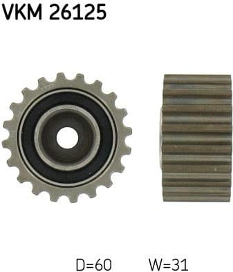 Tensioner belt VKM26125 - image 3