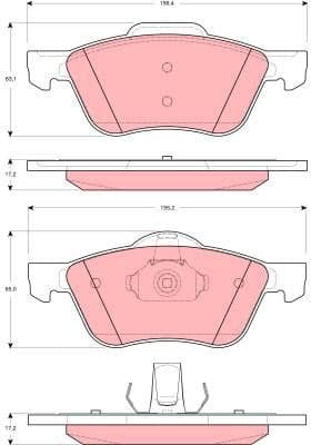 Brake Pad Set, disc brake GDB3272 - image 2