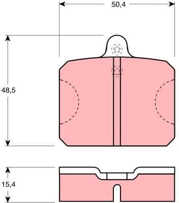 Brake Pad Set, disc brake GDB300 - image 2