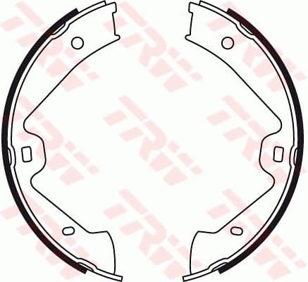 Brake shoes handbrake, Top Quality GS8776 - image 2