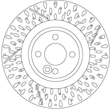 Brake Disc TRW SINGLE DF6930S - image 2