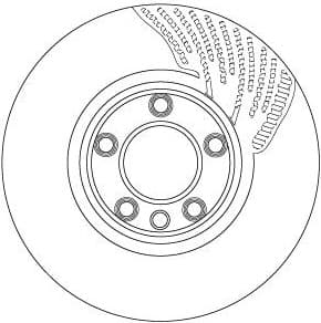 Brake Disc TRW SINGLE DF6697S - image 4