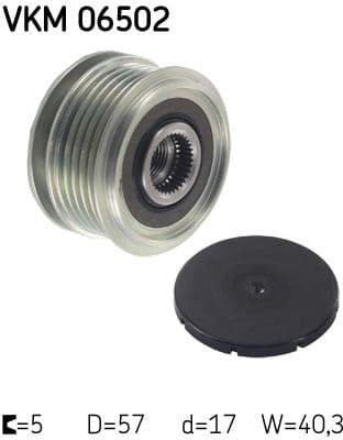 Alternator Freewheel Clutch VKM 06502 - image 2