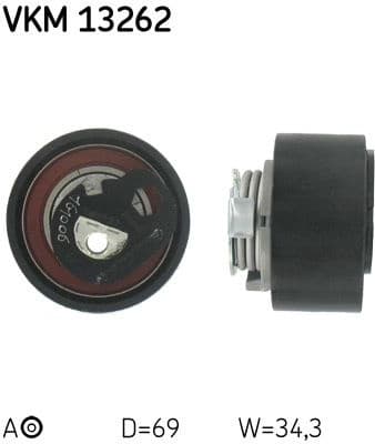 Tensioner Pulley, timing belt VKM 13262 - image 2