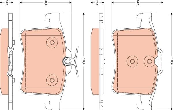Brake Pad Set, disc brake GDB1877 - image 2