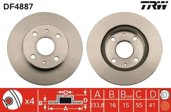 Brake Disc DF4887 - image 3