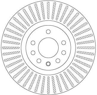 Brake Disc TRW SINGLE DF6677S - image 3