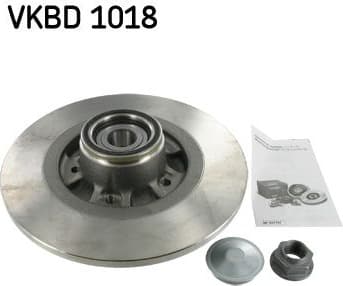Brake disc with bearing, Top Quality VKBD1018 - image 3