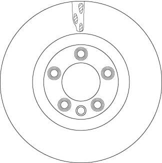 Brake Disc TRW SINGLE DF6772S - image 2