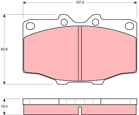 Brake Pad Set, disc brake GDB352 - image 2
