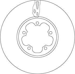 Brake Disc TRW SINGLE DF6781S - image 2