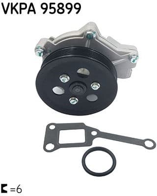 Water Pump, engine cooling VKPA 95899 - image 2