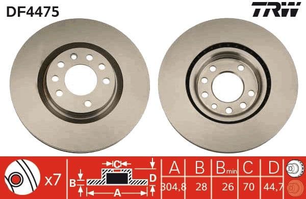 Brake Disc DF4475 - image 2