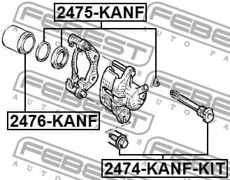 Repair Kit, brake caliper 2475-KANF - image 2