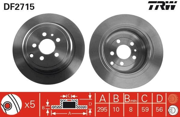 Brake Disc DF2715 - image 3